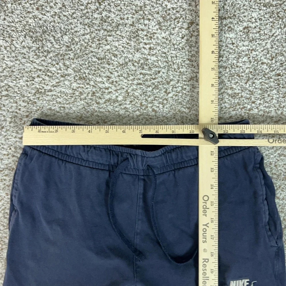 Nike Pants Mens Medium Blue Twill Joggers Elastic Waist Lounge Gym Athletic Club